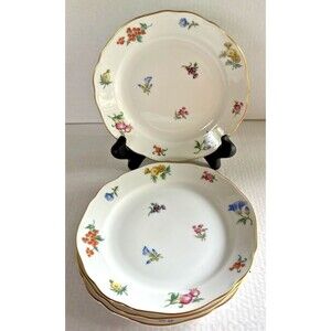 Set of 4 JHR Hutschenreuther Maria Theresia Bavaria 6" Dessert  Bread Plates